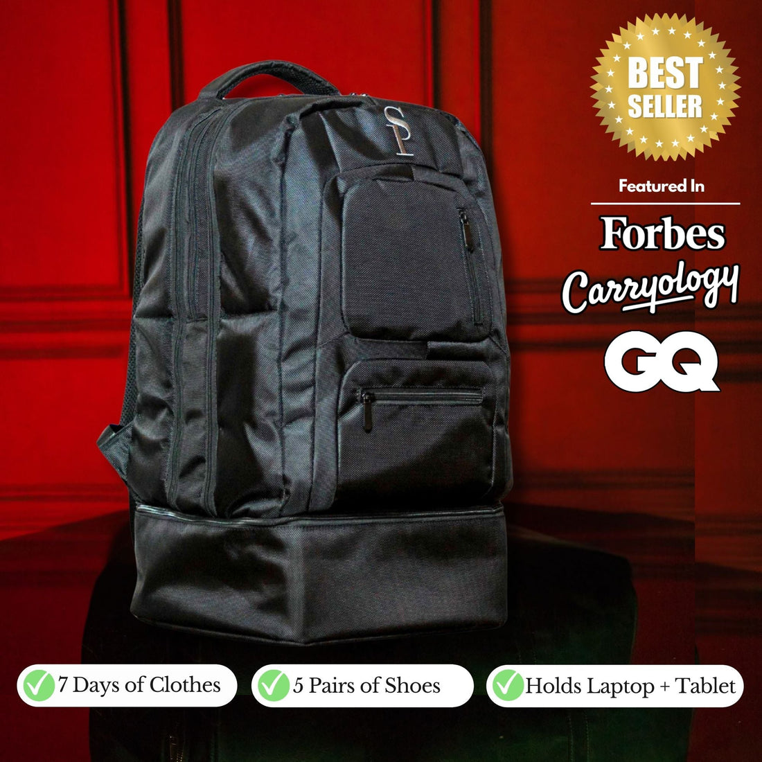 Carry-On Bag For Shoes, Clothes, Laptop And Camera