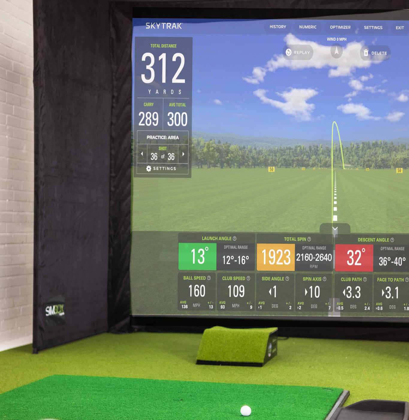 SimBox Golf Simulator Enclosure