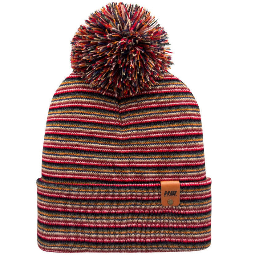 Haakwear Traditional Pom Pom Beanie — Multi Color
