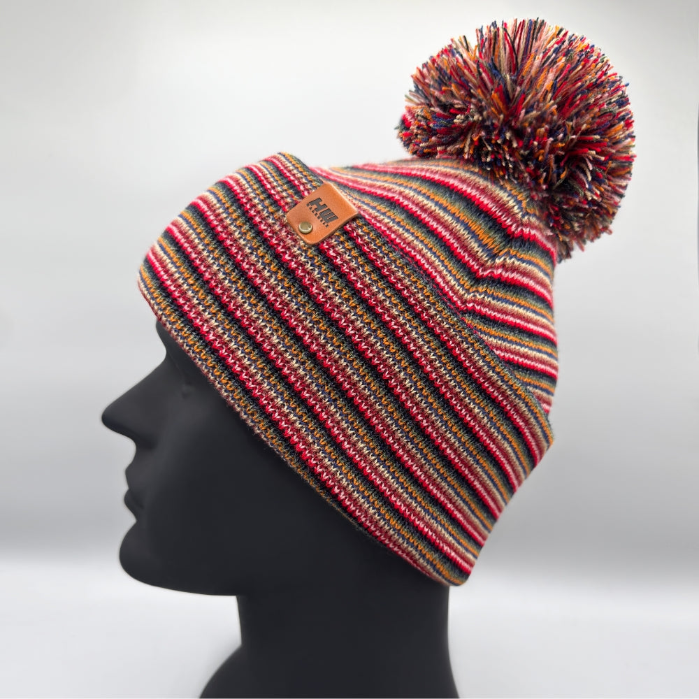 Haakwear Traditional Pom Pom Beanie — Multi Color