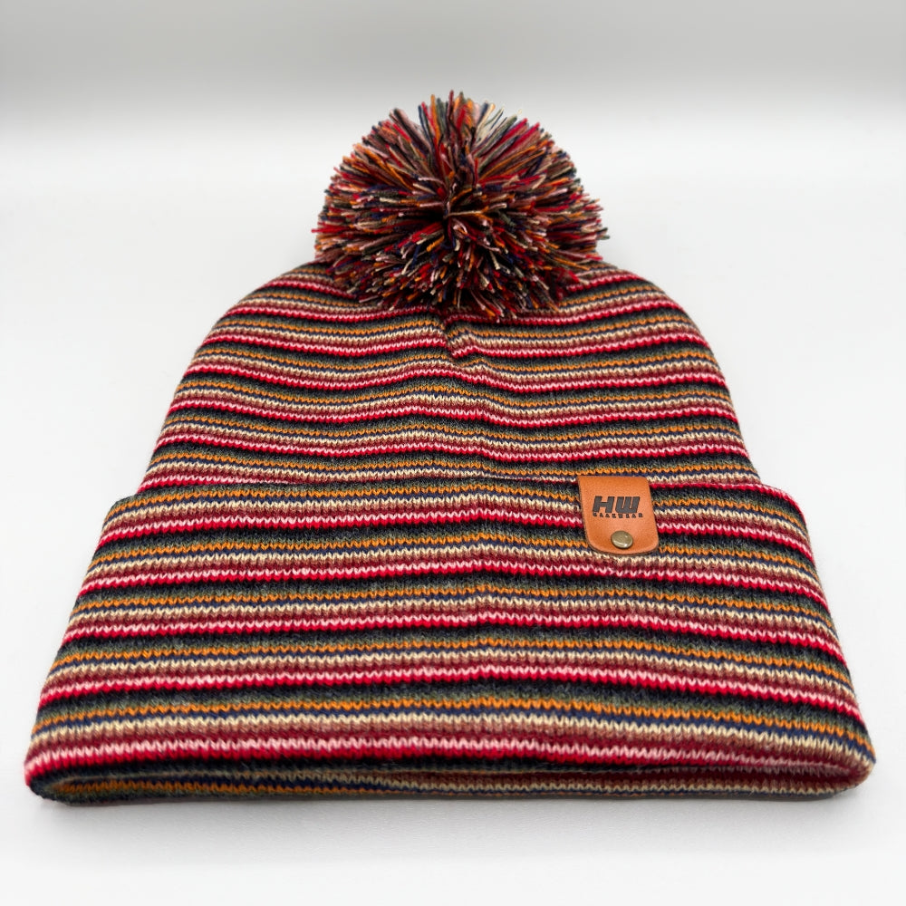 Haakwear Traditional Pom Pom Beanie — Multi Color