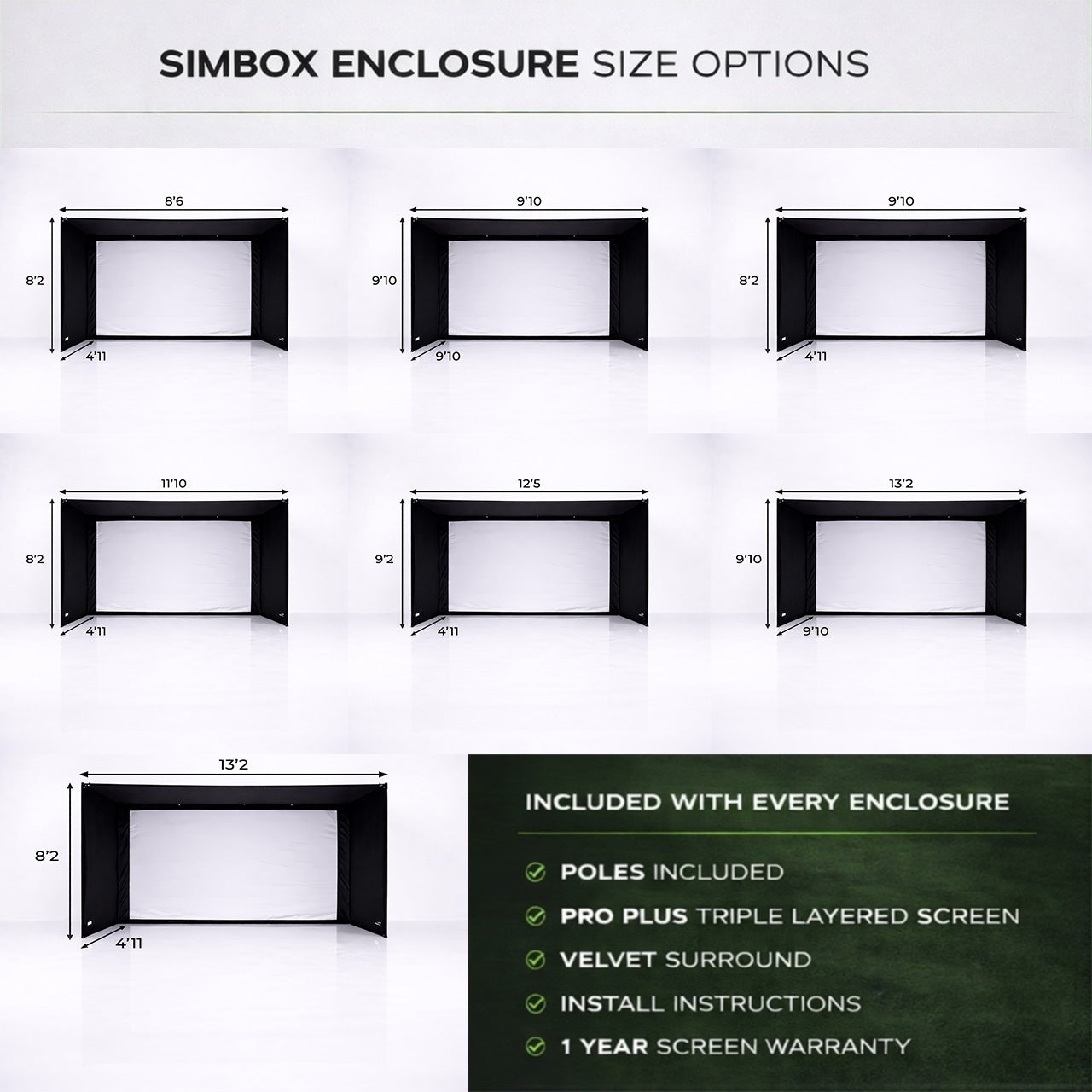 SimBox Golf Simulator Enclosure