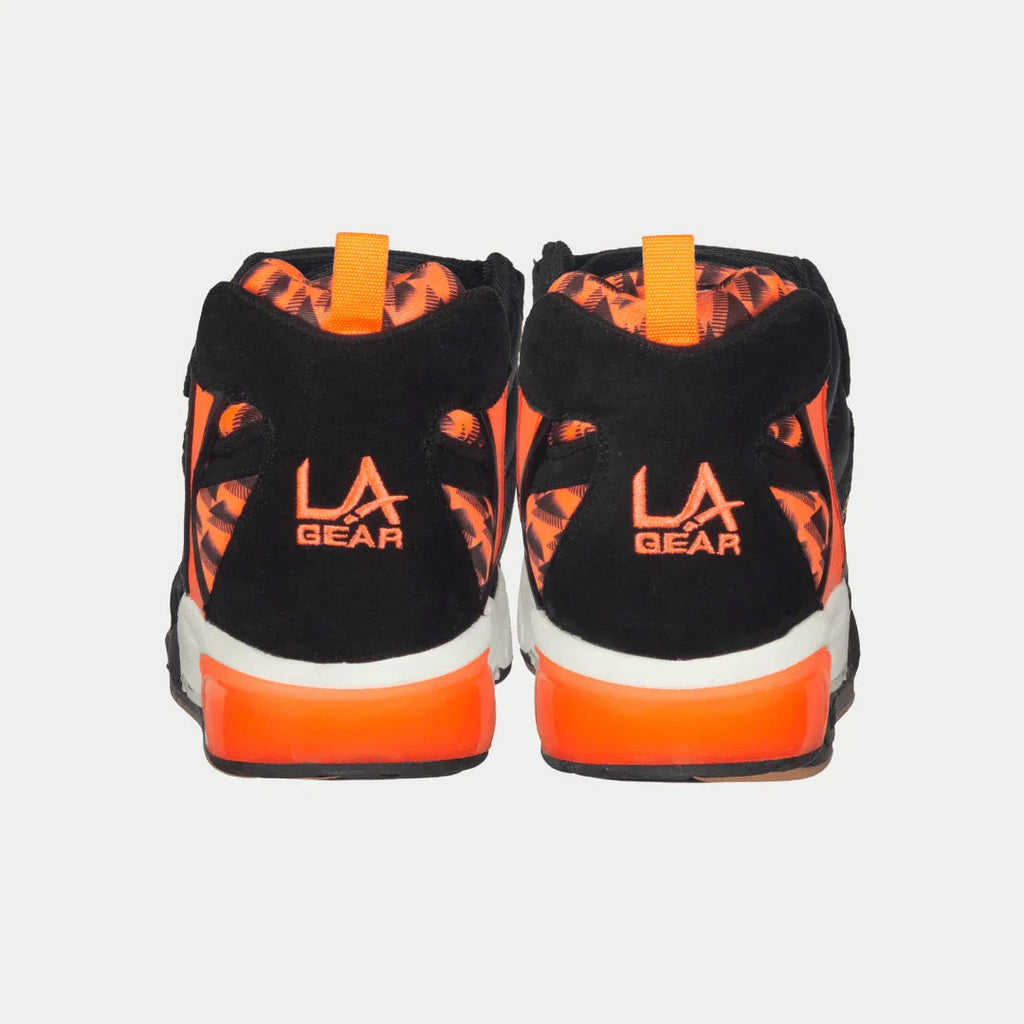 LA Gear Men's Turbo Light-Up Mid Sneaker | Black x Neon Red